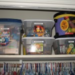 boyscloset Organize Children's Toys by Catagory and attach pictures for pre-readers.