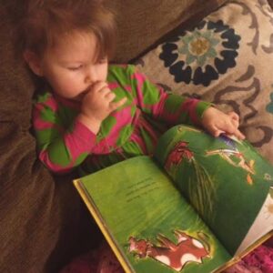 Annie's favorite book is Mrs. Wow Never Wanted a Cow.