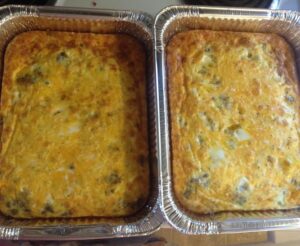 These breakfast casseroles are now in my freezer for easy breakfast options when Charlie arrives in a couple of weeks.
